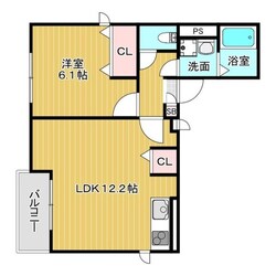 八尾駅 徒歩15分 1階の物件間取画像